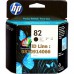 HP No.82 ตลับหมึก Inkjet ชุดสี แยก 4 ตลับ สีดำ ฟ้า แดง และเหลือง